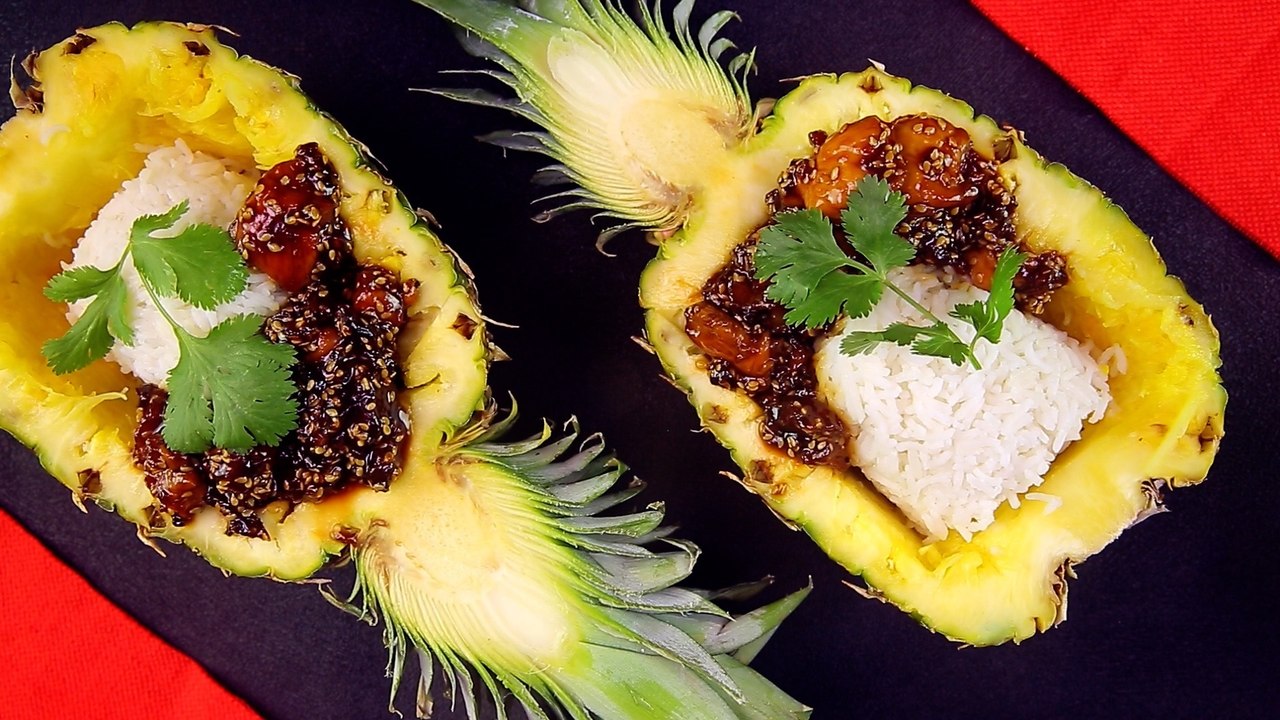 Rezept: Teriyaki-Hähnchen mit Ananas