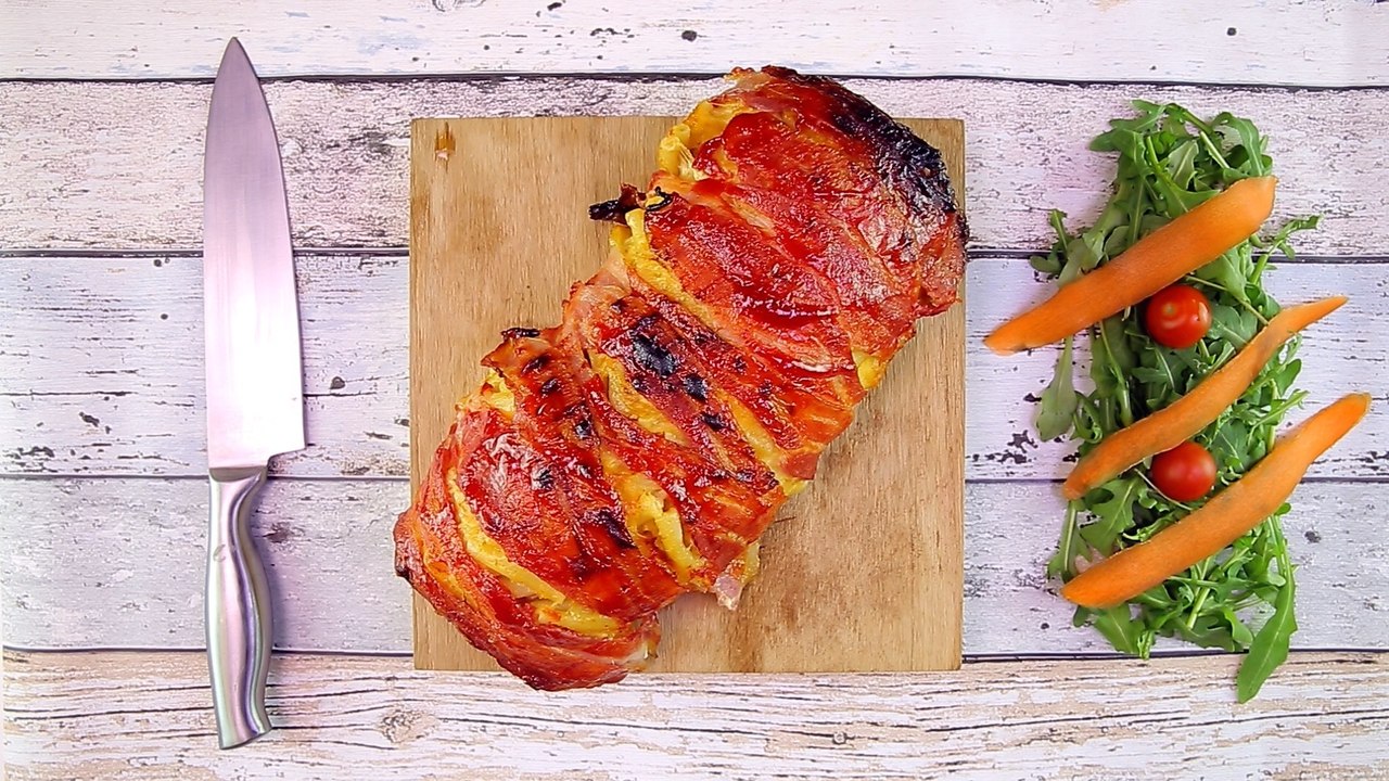 Rezept: Makkaroni-Roulade mit Schinken und Käse