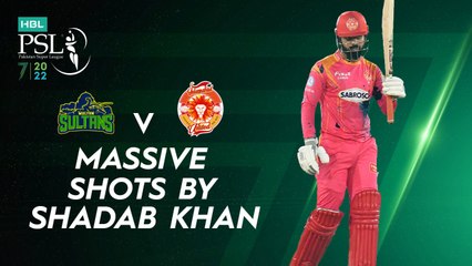Massive Shots By Shadab Khan | Multan Sultans vs Islamabad United | Match 8 | HBL PSL 7 | ML2G