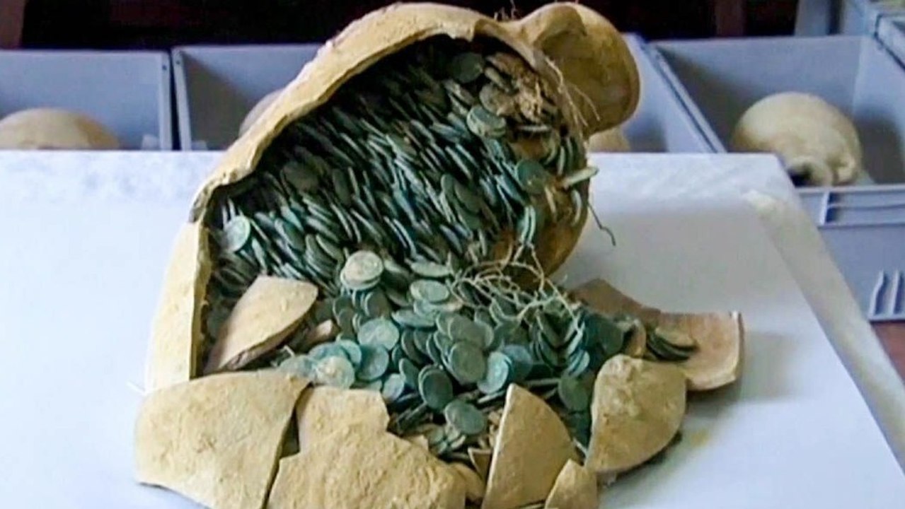 In Spanien finden Arbeiter einen historischen Schatz