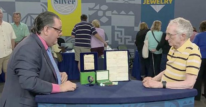 Der Rentner lässt in der Show seine Uhr schätzen - und verlässt das Studio als reicher Mann