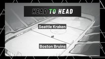 Seattle Kraken At Boston Bruins: Moneyline
