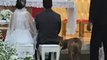 Ein Pitbull schleicht sich in eine Kirche und läd sich selbst zu einer Hochzeit ein