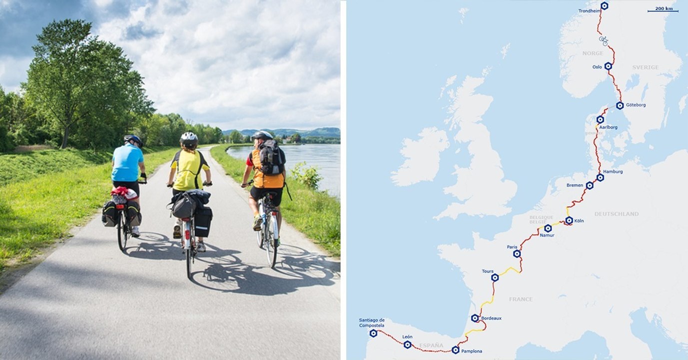EuroVelo 3: Radweg mit über 5000 km Länge quer durch Europa