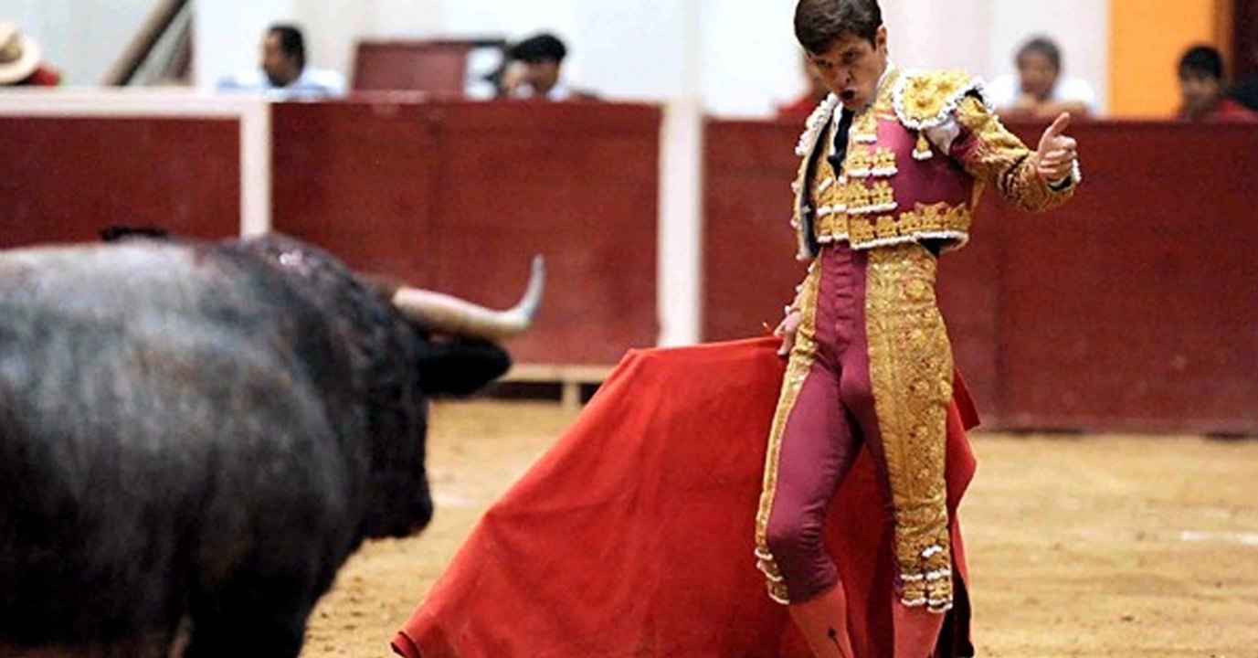 Der Torero provoziert den Stier. Doch dessen Rache endet übel