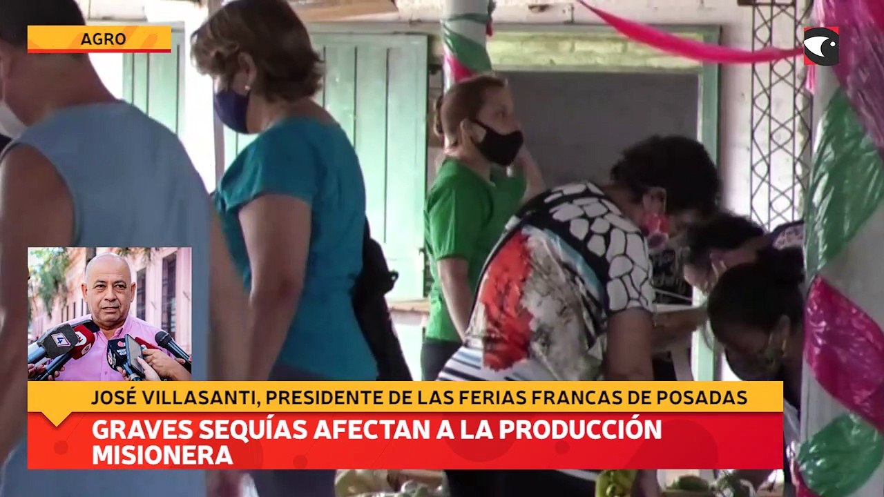 Graves sequías afectan a la producción misionera