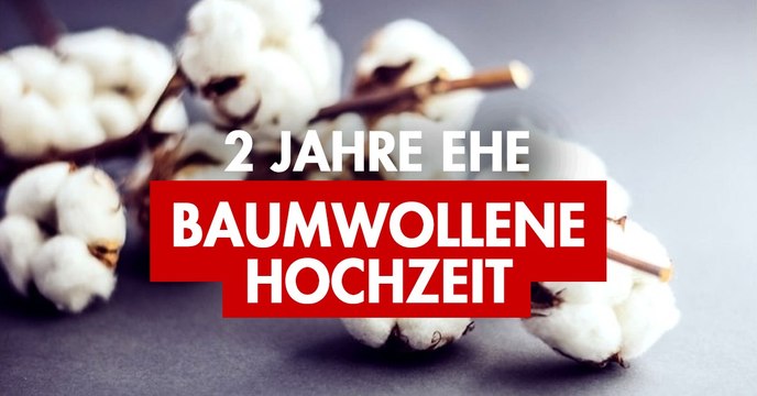 2. Hochzeitstag / Baumwollene Hochzeit: Geschenkidee, Feier, Bedeutung