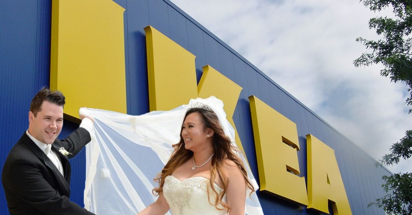 Eine IKEA-Tasche rettet dieser Braut ihr Hochzeitskleid