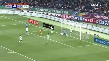 هدف اليابان الاول على السعودية