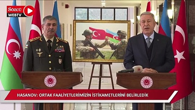 Bakan Akar: Azerbaycan ve Türkiye Kafkasya'ya barış ve huzurun gelmesi için elinden gelen gayreti gösteriyor.