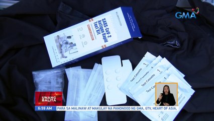 Mga panuntunan para sa self-administered antigen test kits | UB