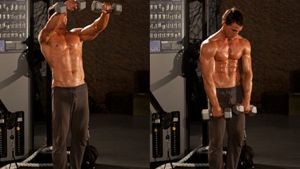 Ein sehr effizientes Hanteltraining für muskulösere Schultern