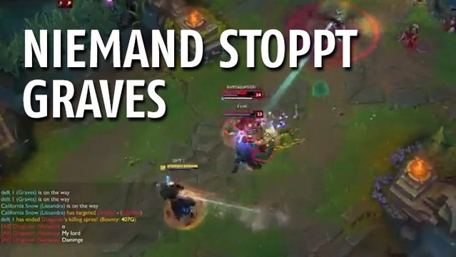 League of Legends: Hi im gosu ist mit Graves einfach nicht zu stoppen