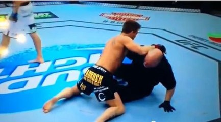 MMA: K.O. in nur 30 Sekunden! Sam Stout versucht den Schiedsrichter anzugreifen