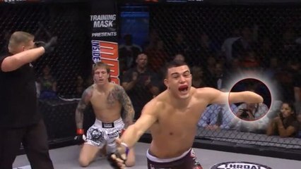 MMA: Sieg mit einem Würgegriff durch Nick Newell, den Kämpfer mit nur einem Arm