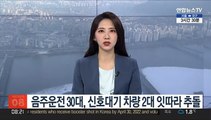 음주운전 30대, 신호 대기 차량 2대 잇따라 추돌
