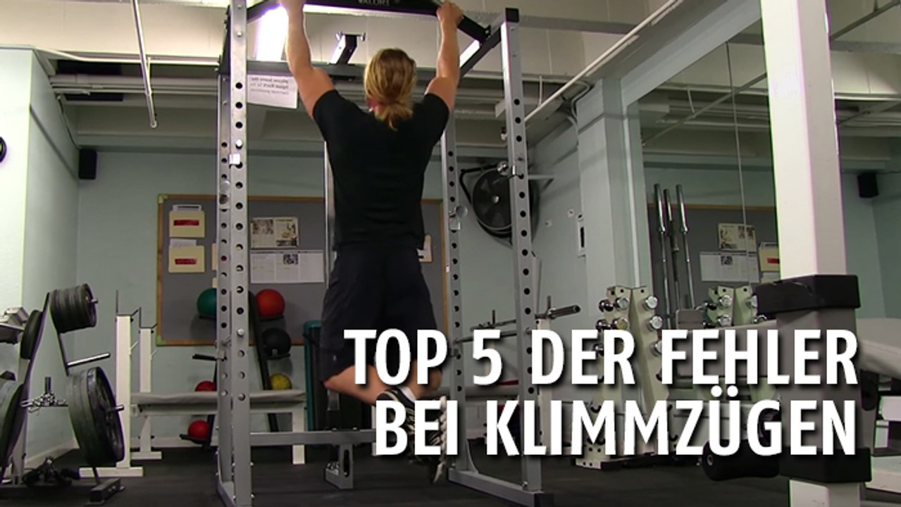 Klimmzüge: 5 Fehler, die man vermeiden sollte