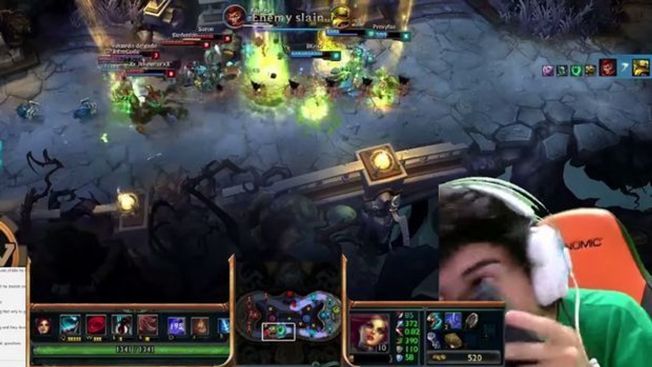 League of Legends: Katarina spielen während man mit dem Kopf über die Tastatur rollt? Das läuft!