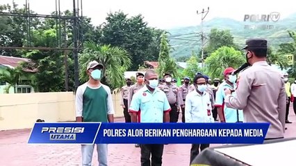 Kapolres Alor Berikan Penghargaan Kepada Wartawan Alor