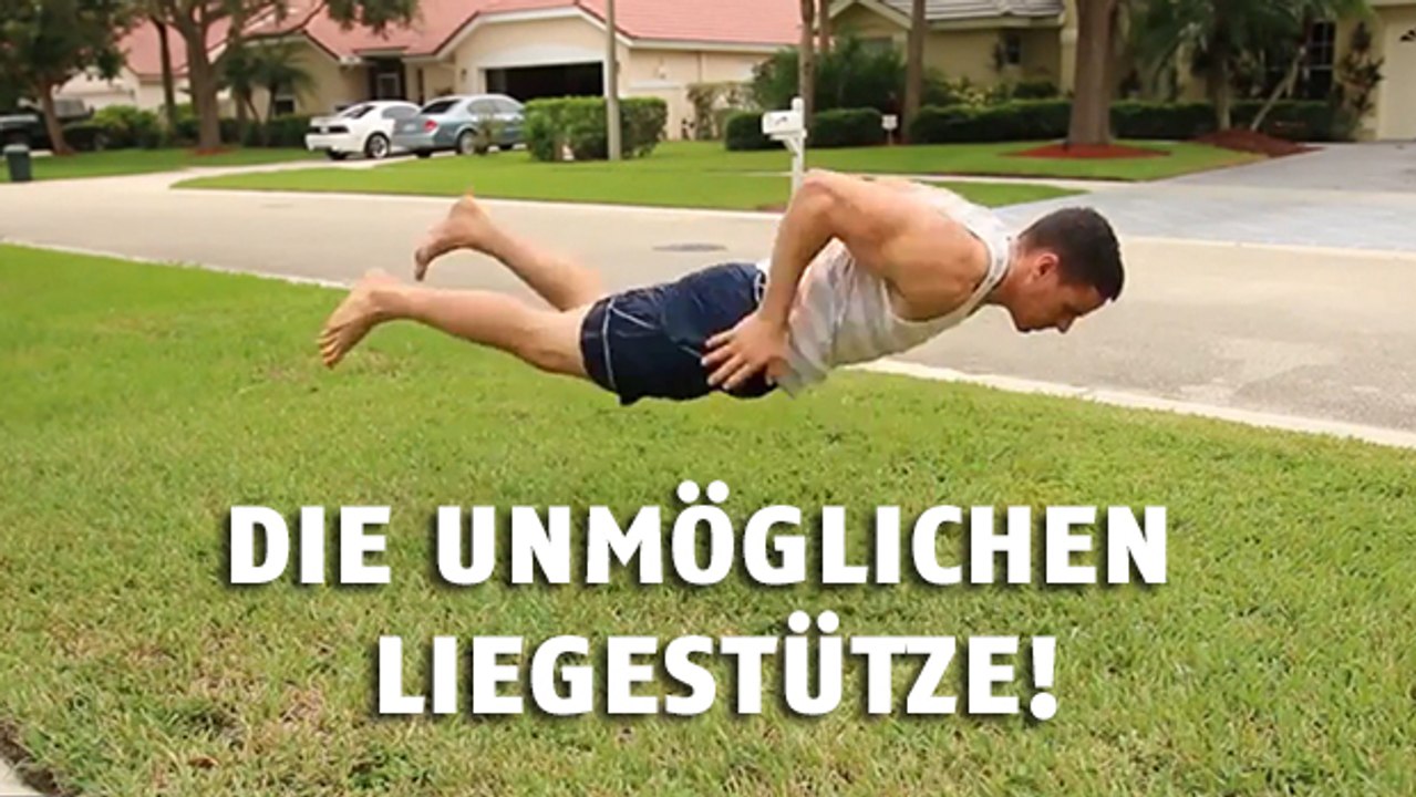 Mit dieser Technik lernt man die weltweit schwierigsten Liegestütze zu machen