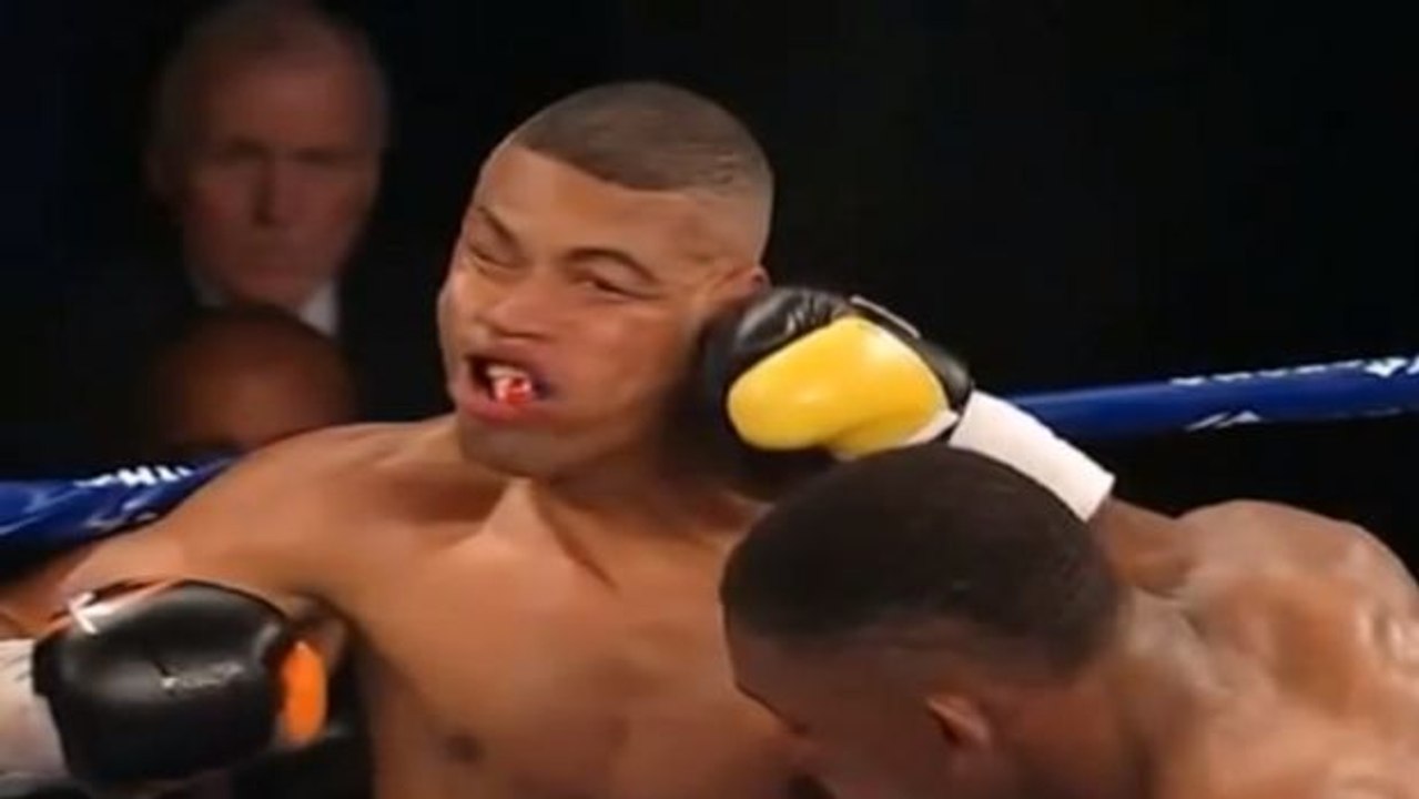 Beeindruckende Zeitlupe eines KOs beim Boxen