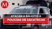 Atacan a balazos a policías en Zacatecas durante patrullaje de seguridad