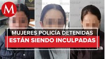 En SLP, familiares piden la liberación de mujeres policías acusadas de abuso de autoridad