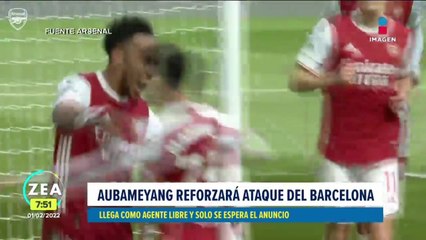 Aubameyang llega al Barcelona