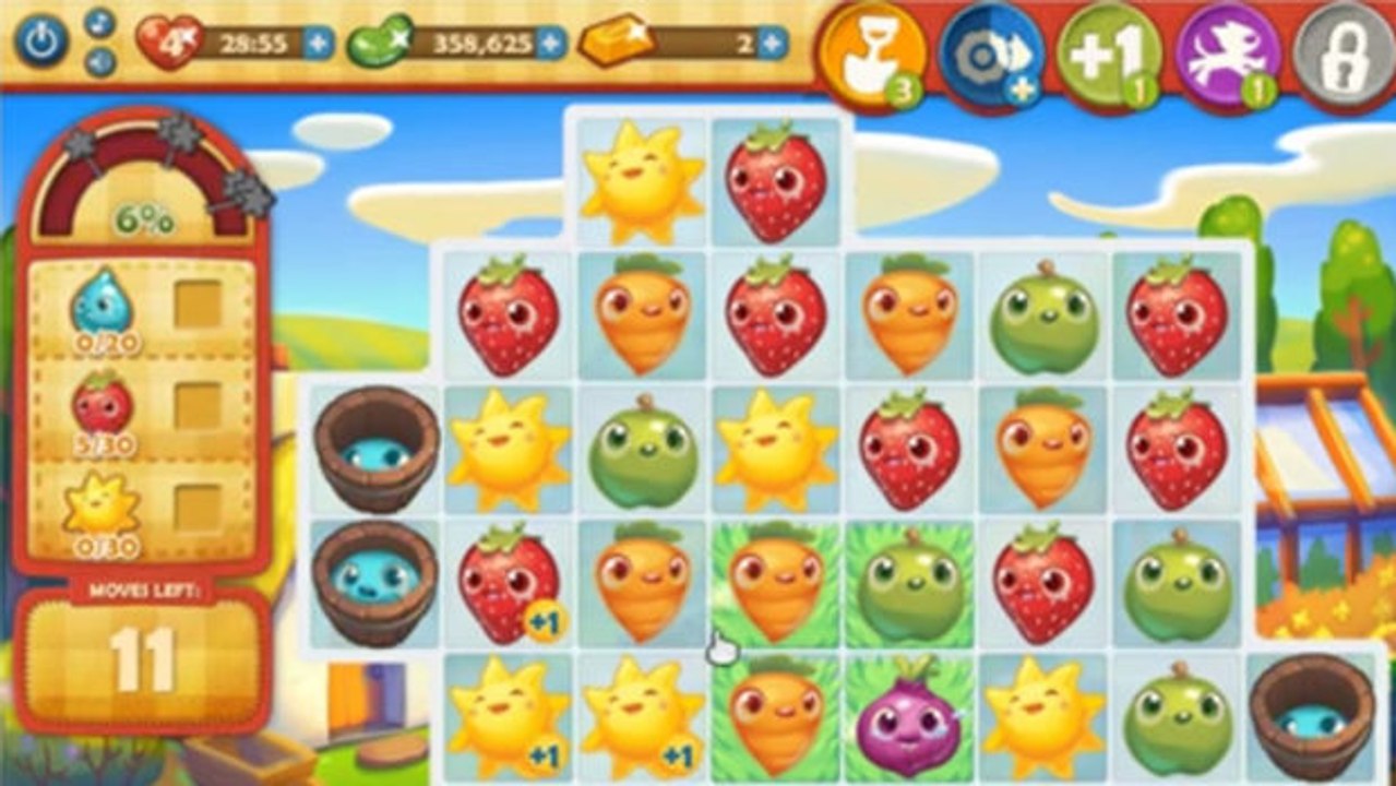 Farm Heroes Saga Level 122: Lösung, Tipps und Tricks