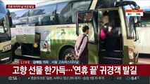 '연휴 끝' 터미널 귀경객 발길…