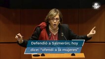 Tras polémica de Pedro Salmerón, senadora morenista dice que gobierno tiene “conciencia feminista”