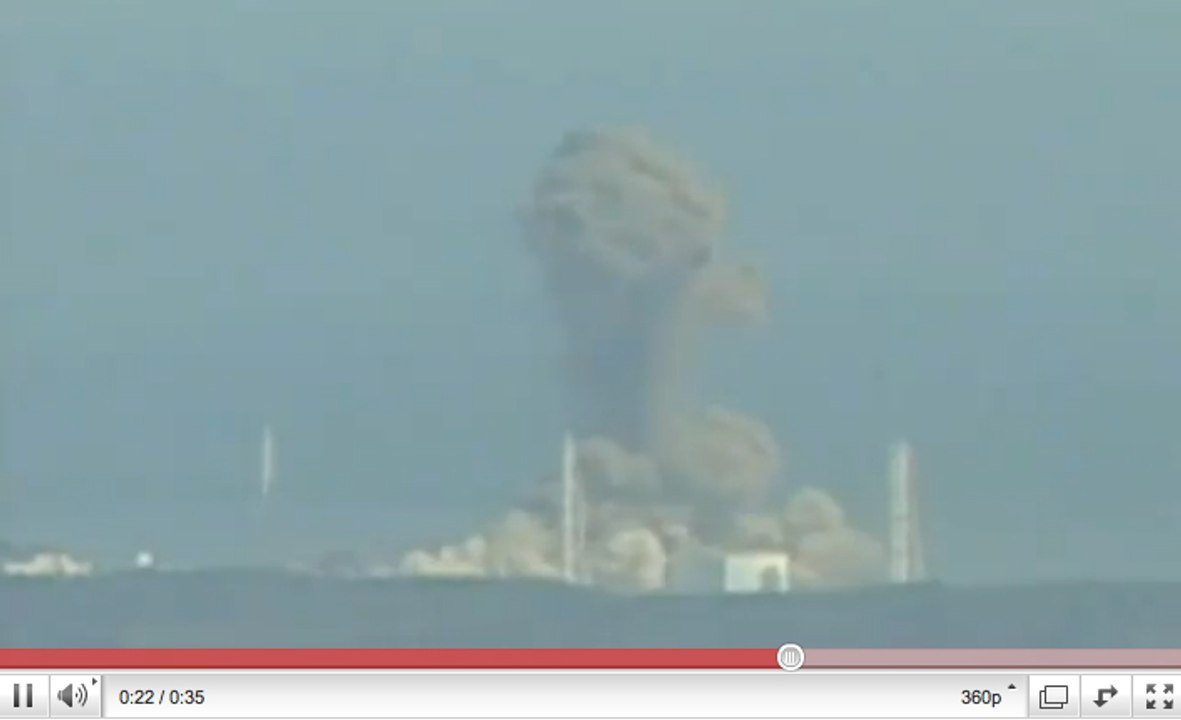Explosion du réacteur n°3 de la centrale de Fukushima au Japon
