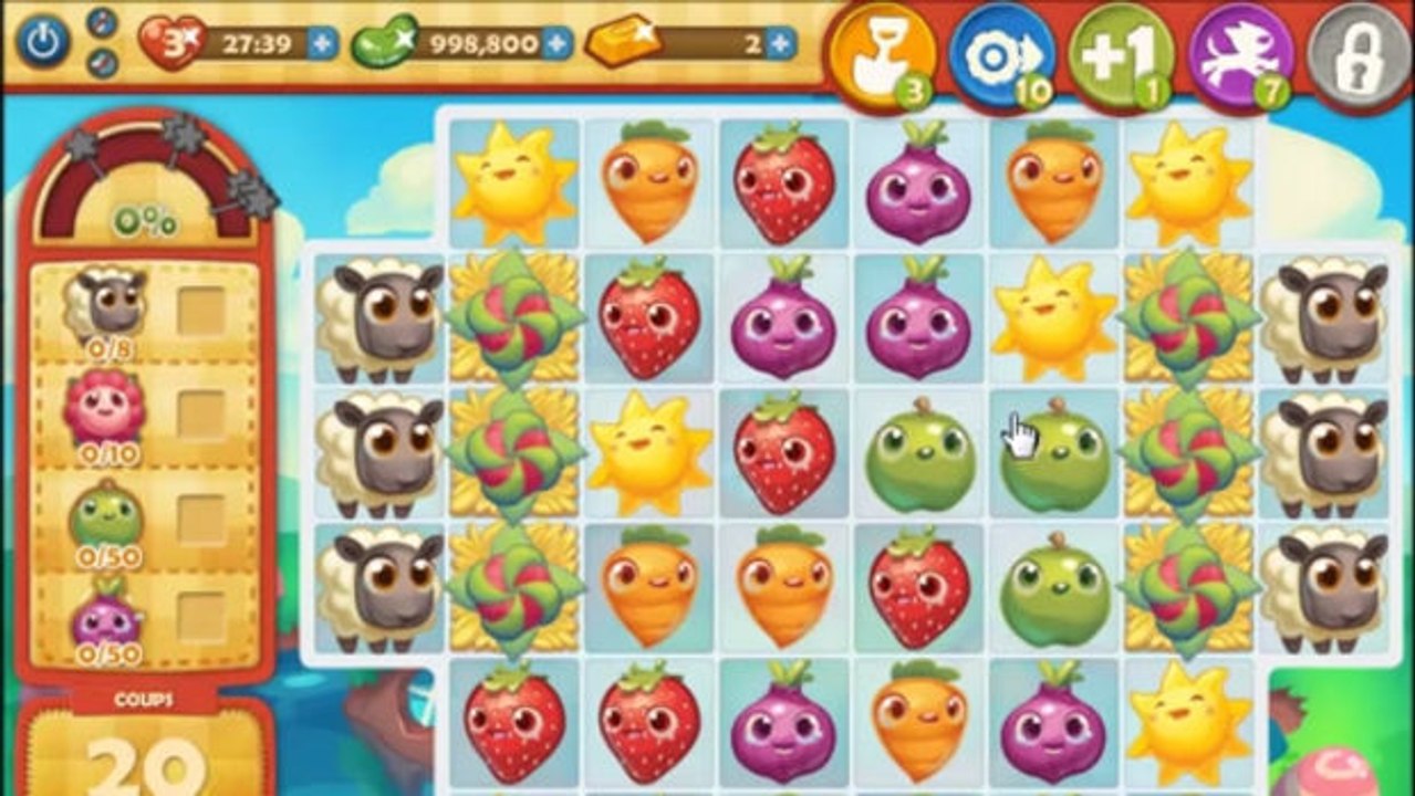 Farm Heroes Saga Level 452: Lösung, Tipps und Tricks