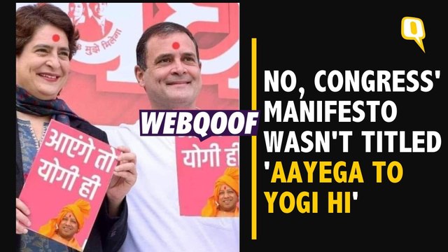 Fact-Check | Altered Photo of Congress Manifesto for Uttar Pradesh Elections Goes Viral