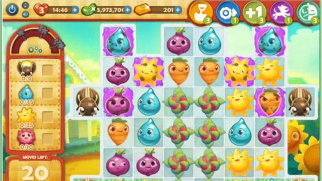 Farm Heroes Saga Level 519: Lösung, Tipps und Tricks