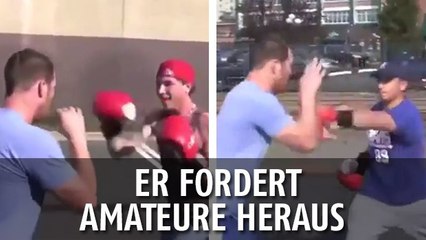 Dieser Profi hat eine Herausforderung: beim Street Fight unbesiegbar zu sein