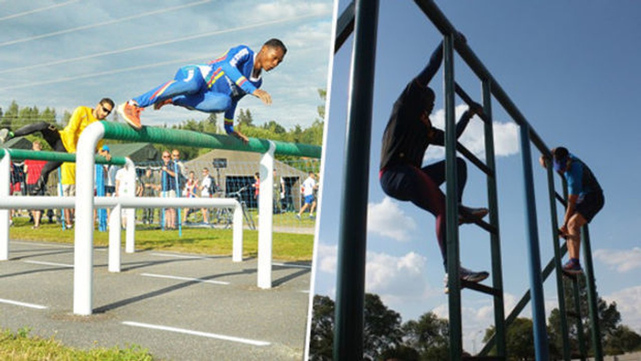 Atemberaubend! dieser armee-staffellauf hat es in sich