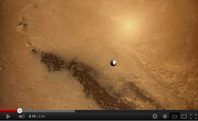 Une nouvelle vidéo étonnante de l'atterrissage de Curiosity