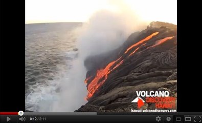 Volcan Kilauea : découvrez le superbe spectacle de la lave qui atteint l'océan