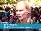 Mia Farrow visits conflict-afflicted Central African Republic