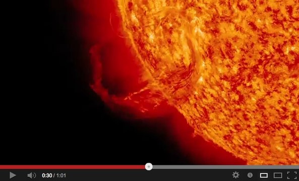 Vidéo : une spectaculaire éjection de masse coronale observée par la sonde SDO