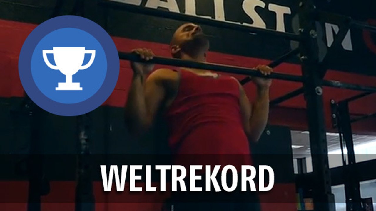 Weltrekord! John Bocek mit den meisten Klimmzügen überhaupt