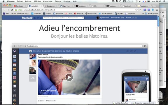 Facebook : Mark Zuckerberg dévoile son nouveau fil d'actualités