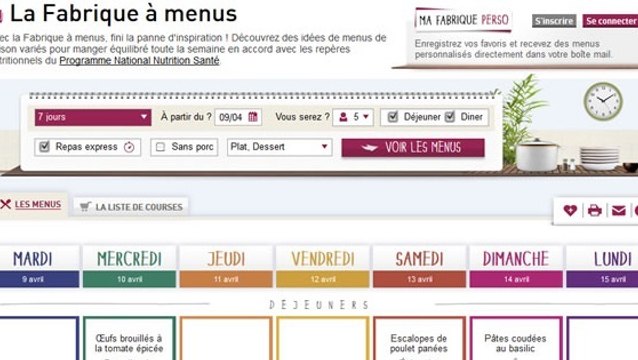 L’Inpes lance la Fabrique à menus pour combler les pannes d'inspiration en cuisine !