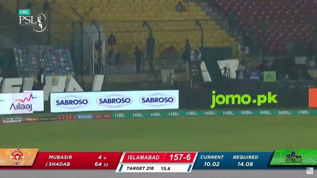 Shadab Khan One Man Army Multan Sultans vs Islamabad United HBL PSL 7 Full HD Match