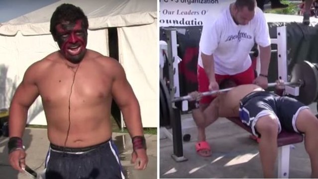 Angelo Samarripa aka „Das Biest“ wagt 328 kg beim Bankdrücken