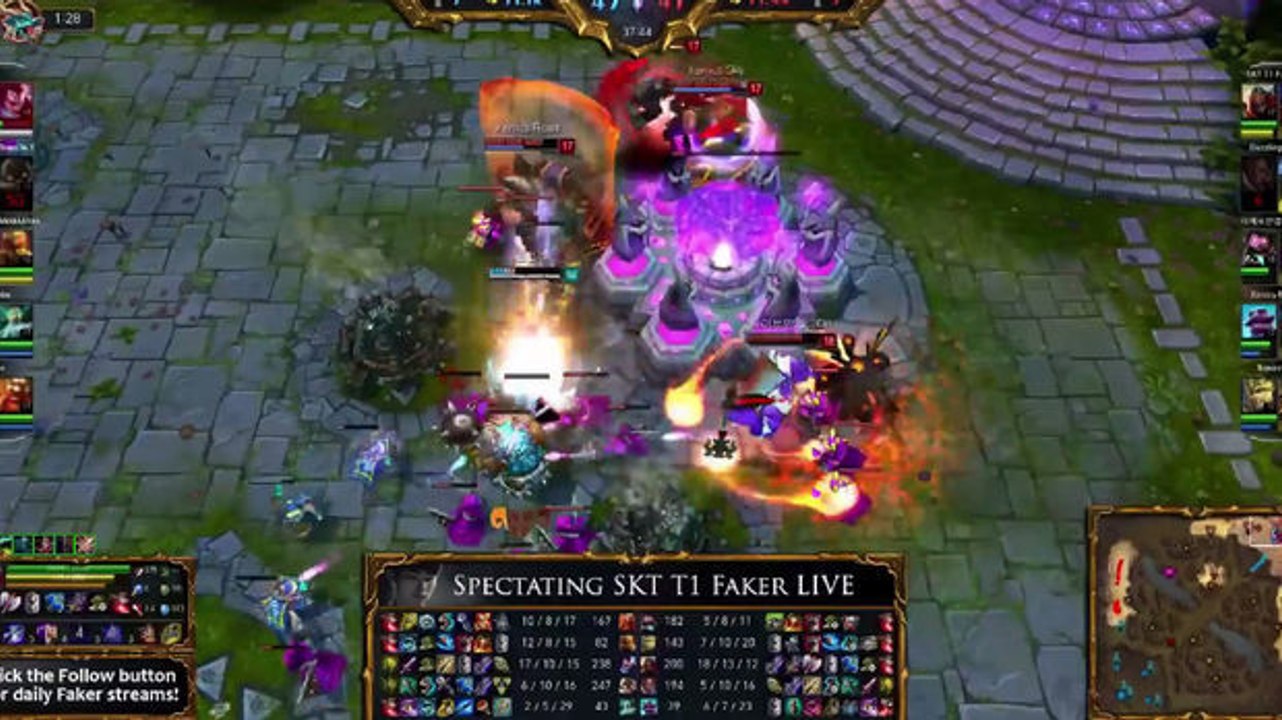 League of Legends: Dieser südkoreanische Pro zerstört den Nexus im 1on4 gegen Faker!