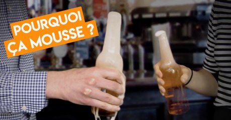Pourquoi la bière mousse t-elle lorsqu'on tape la bouteille ?
