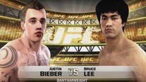 Bruce Lee vs. Justin Bieber: Der MMA-Kampf von dem jeder geträumt hat als Videospiel-Simulation