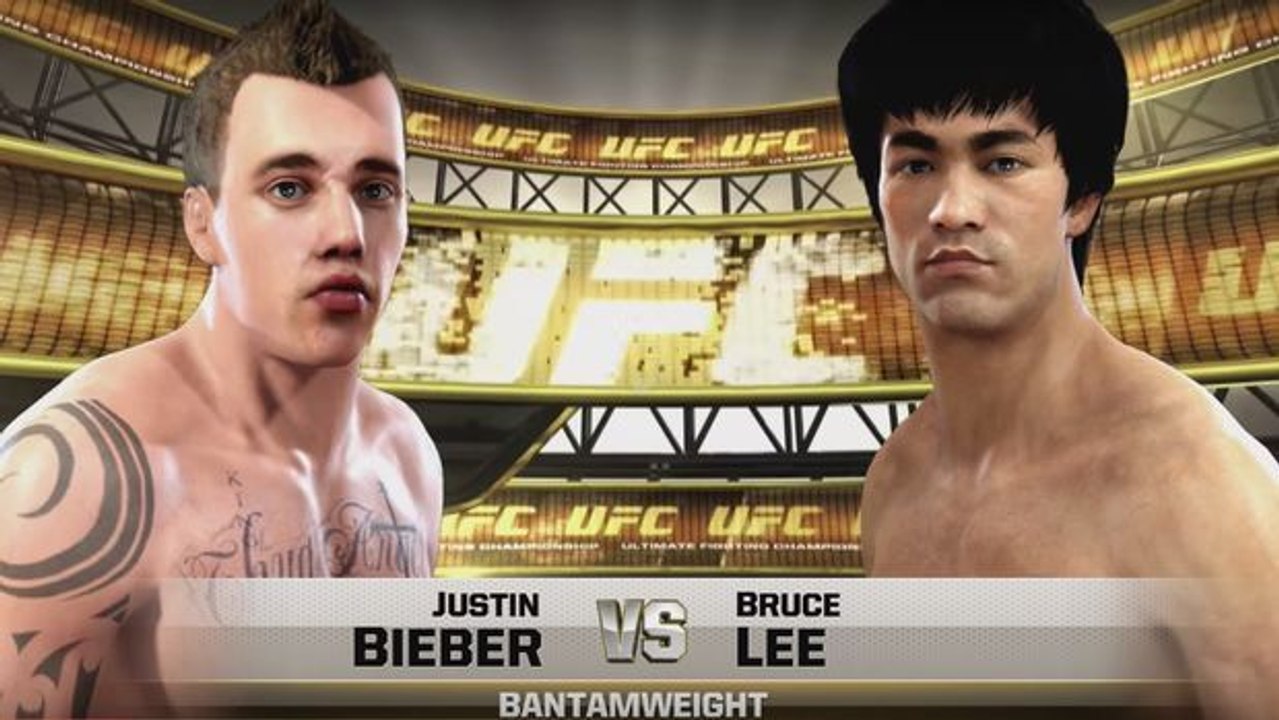 Bruce Lee vs. Justin Bieber: Der MMA-Kampf von dem jeder geträumt hat als Videospiel-Simulation